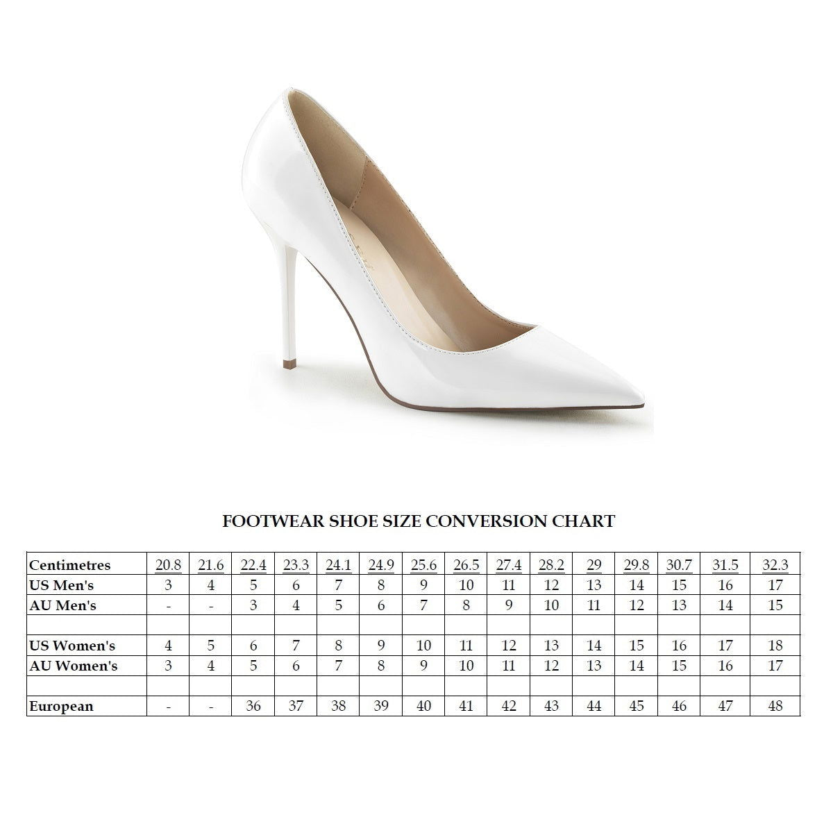 Classique 20 Pump with 4 inch heel - White Patent - Shhh...
