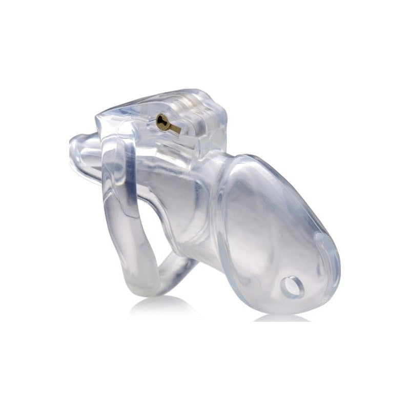 Clear Captor Chastity Cage - Medium - Shhh...