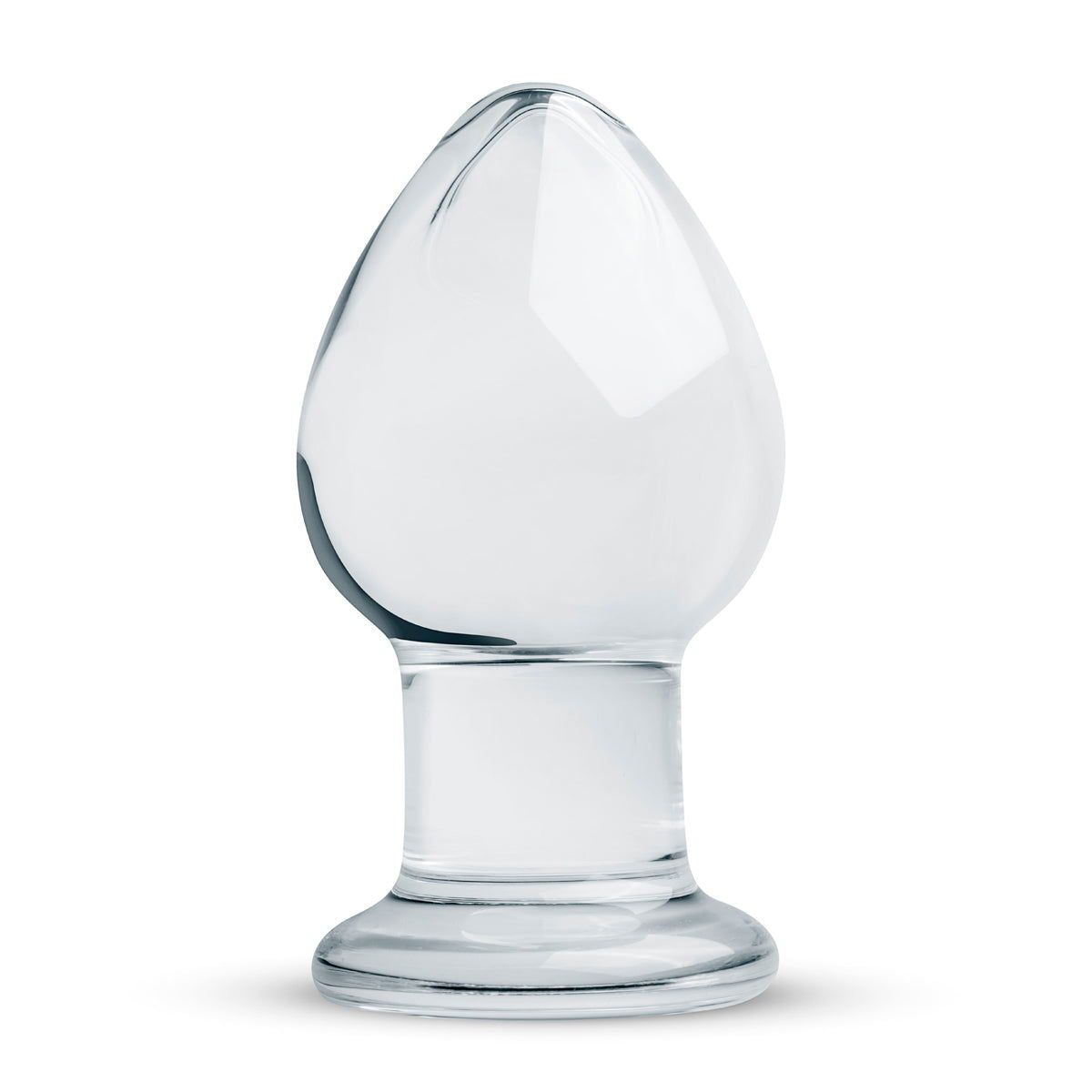 Clear Glass Butt plug No 26 with 4.3cm Max Diameter - Shhh...