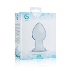 Clear Glass Butt plug No 26 with 4.3cm Max Diameter - Shhh...