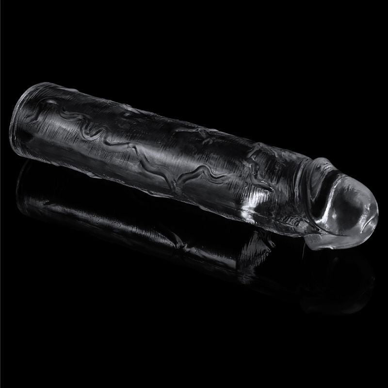 Clear Penis Extender Sleeve adds 50mm - Shhh...