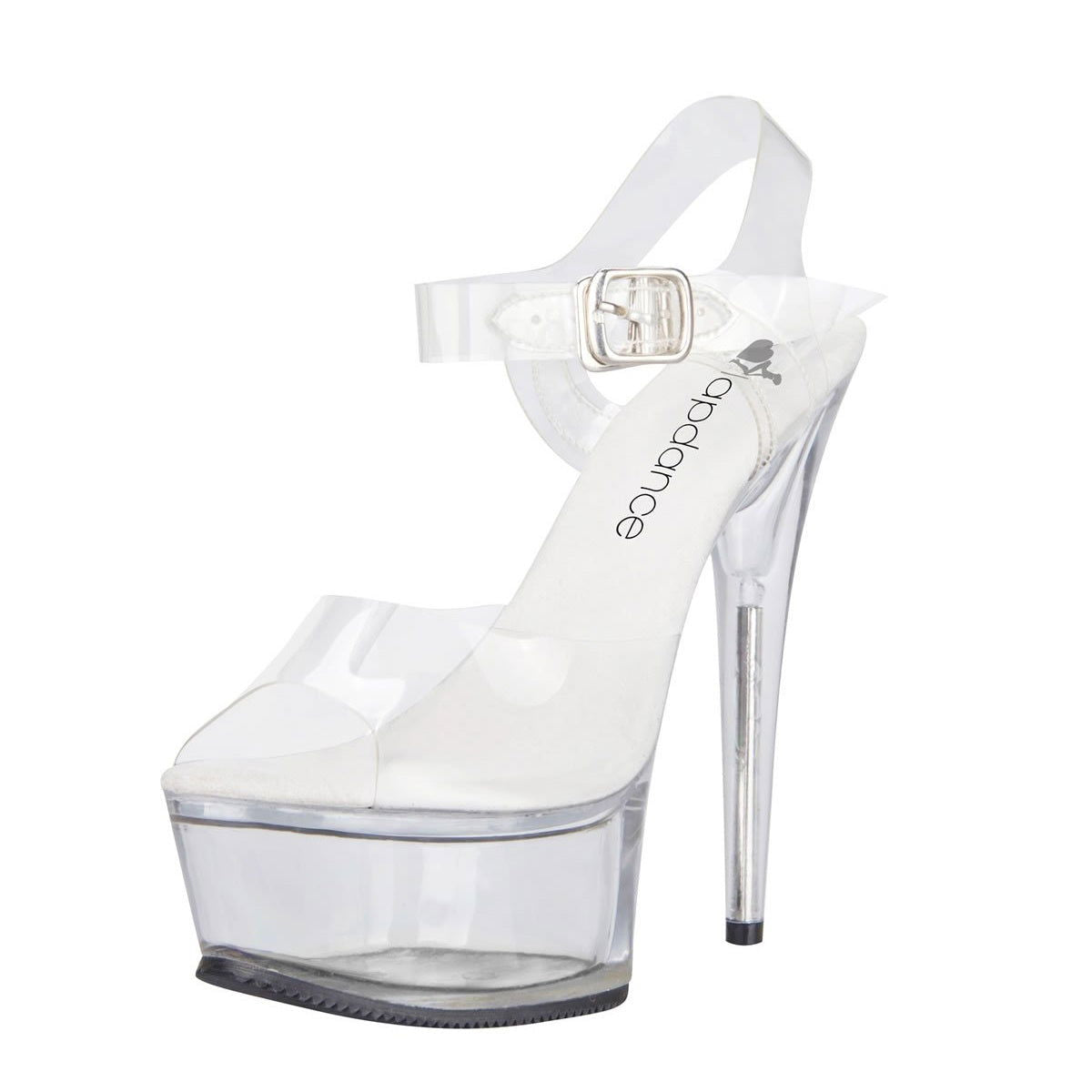 Clear Platform Sandal With Quick Release Strap 6in Heel Size AU 8 - Shhh...