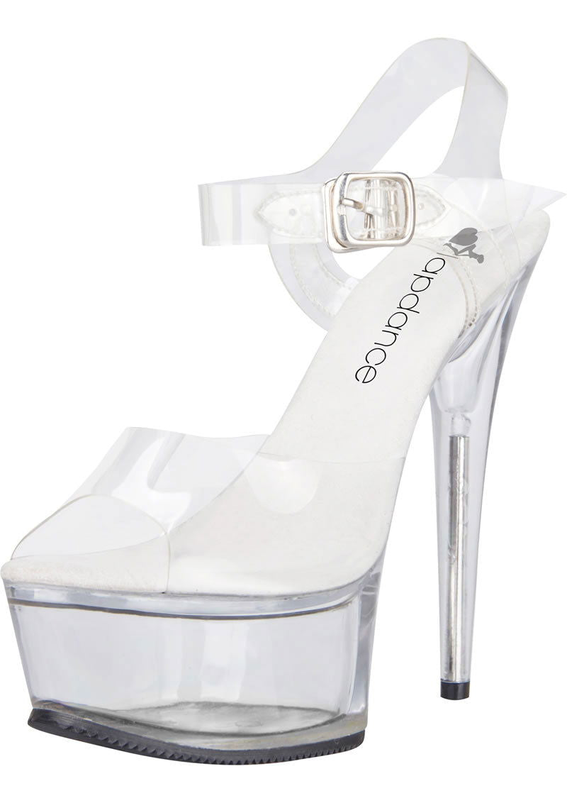 Clear Platform Sandal With Quick Release Strap 6in Heel Size AU 8 - Shhh...