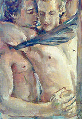Close. Oil painting printed on canvas - Shhh...