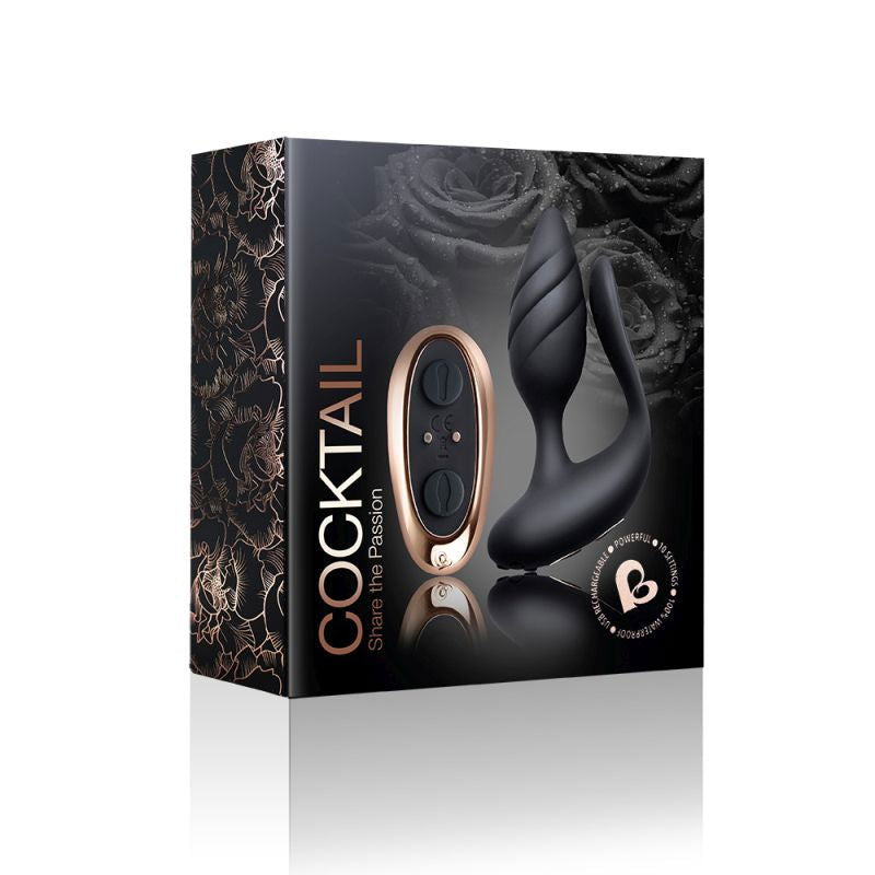 Cocktail Dual Stimulator - Black - Shhh...
