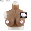 Short Silicone or Cotton filled Breast Vest - 3 Cup sizes and 3 colours