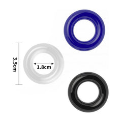 Coloured Triple Donut Ring Set - Shhh...