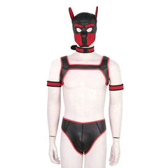 Complete Puppy Play body set costume 2 sizes and 6 colour choices - Shhh...