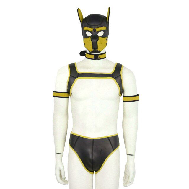 Complete Puppy Play body set costume 2 sizes and 6 colour choices - Shhh...