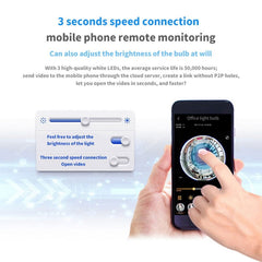 Concealed video  CCTV video camera. Wifi. Fisheye lens & phone monitoring - Shhh...