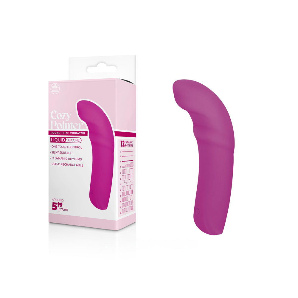 Cozy Pointer 12.7 cm Pocket Size G-Spot Vibrator - Pink - Shhh...