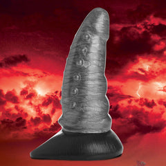 Creature Cocks Beastly Tapered Bumpy Silicone Dildo - Silver 21 cm - Shhh...