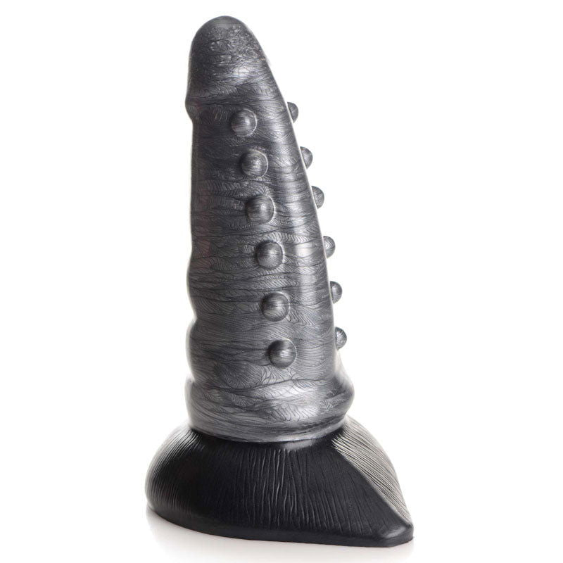Creature Cocks Beastly Tapered Bumpy Silicone Dildo - Silver 21 cm - Shhh...