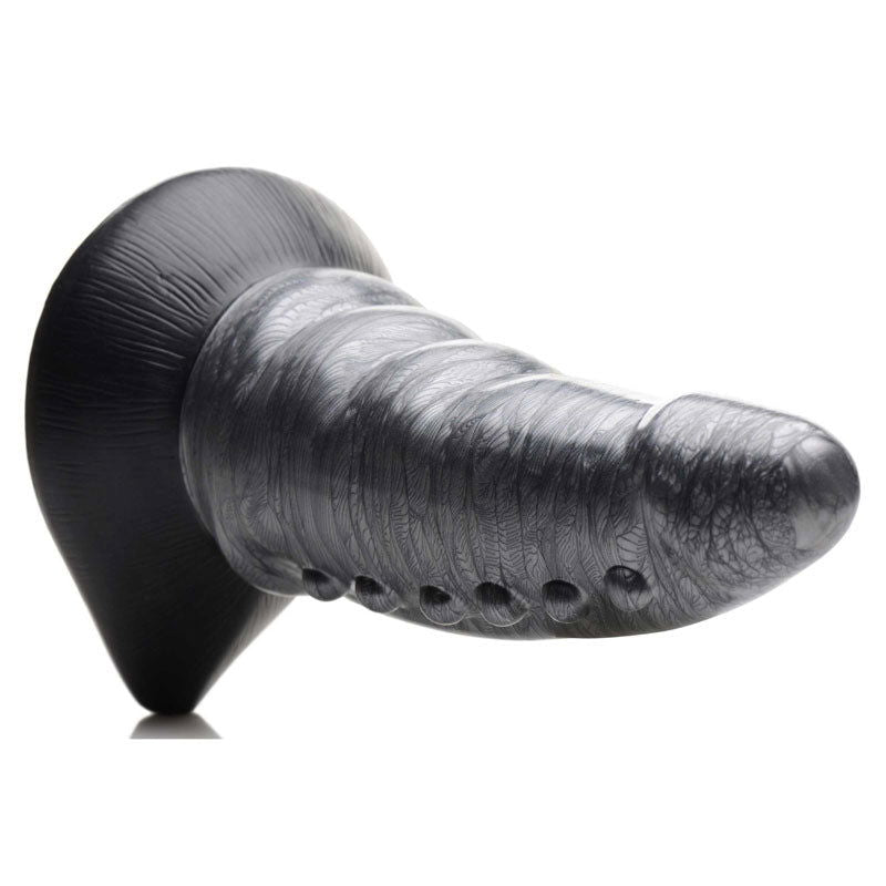 Creature Cocks Beastly Tapered Bumpy Silicone Dildo - Silver 21 cm - Shhh...