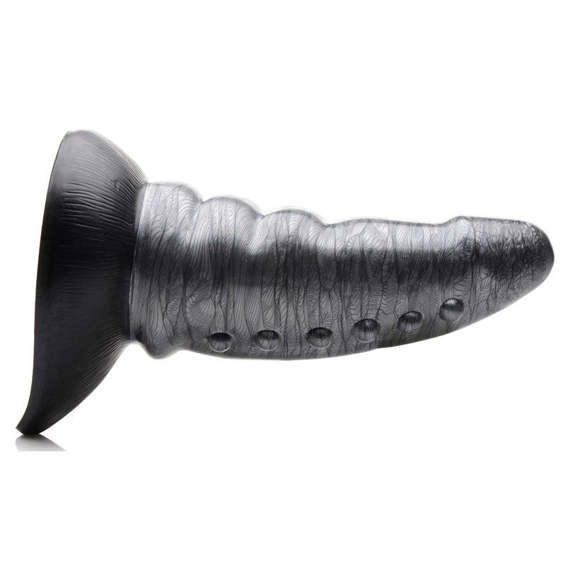 Creature Cocks Beastly Tapered Bumpy Silicone Dildo - Silver 21 cm - Shhh...