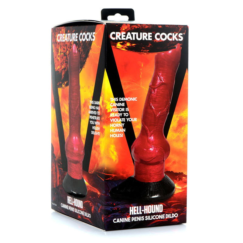 Creature Cocks Hell-Hound Canine Penis Silicone Dildo -  19 cm Canine Dildo - Shhh...