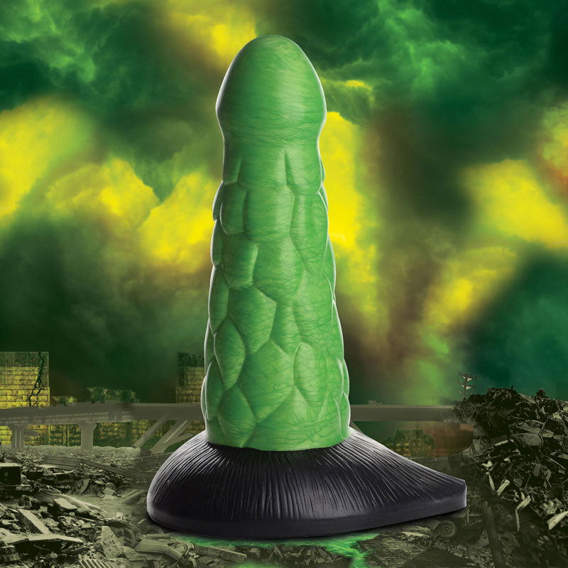 Creature Cocks Radioactive Reptile Thick Scaly Silicone Dildo - 19 cm - Shhh...