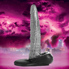 Creature Cocks The Gargoyle Rock Hard Silicone Dildo - Silver 23.6 cm - Shhh...