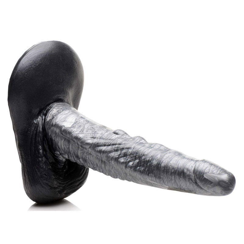 Creature Cocks The Gargoyle Rock Hard Silicone Dildo - Silver 23.6 cm - Shhh...