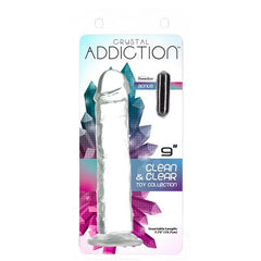 Crystal Dildo Straight 9in Clear - Shhh...