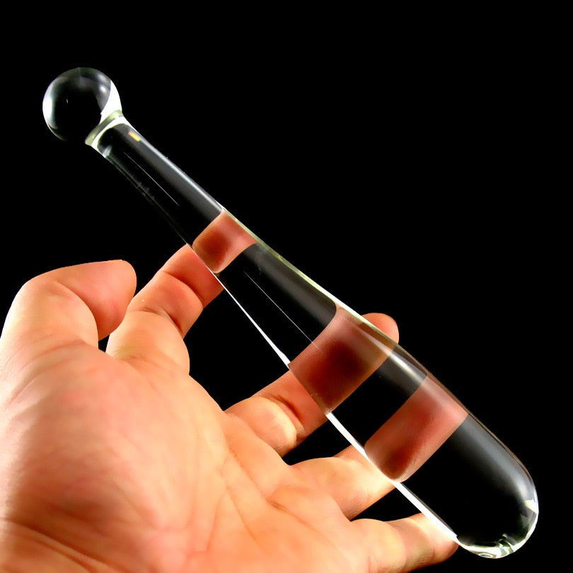 Crystal glass double ended dildo 21 cm - Shhh...