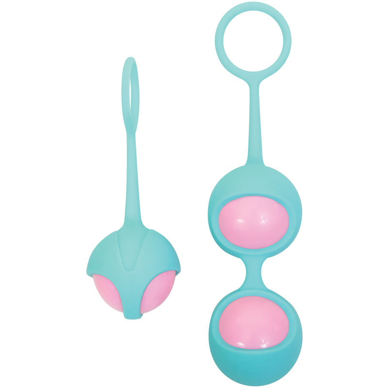 Adam & Eve Eve's Kegel Balls Training Set - Teal Green