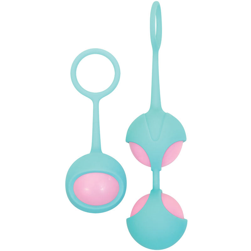 Adam & Eve Eve's Kegel Balls Training Set - Teal Green