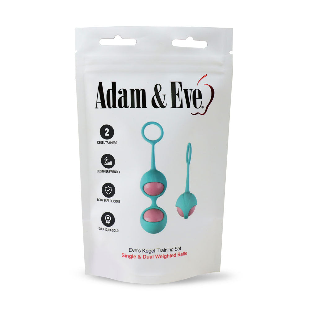 Adam & Eve Eve's Kegel Balls Training Set - Teal Green