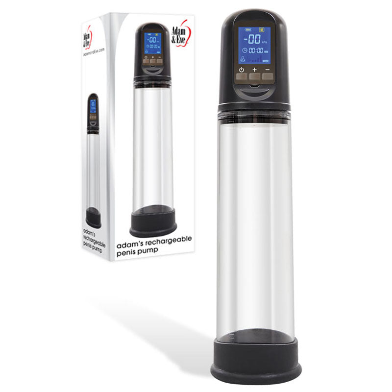 Adam & Eve Rechargeable Penis Pump with Digital Display