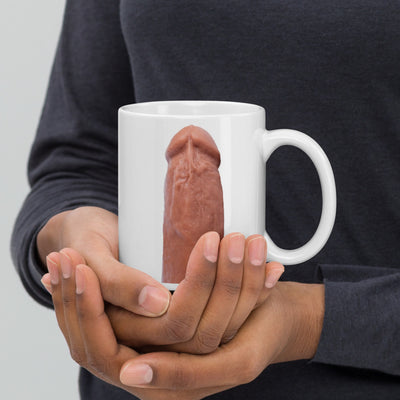 Glossy White Coffee Mug - Big Dick in 3 Cup Sizes