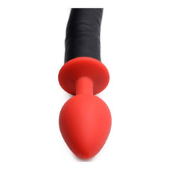 Devil Tail Anal Plug & Horn Set Black - Shhh...