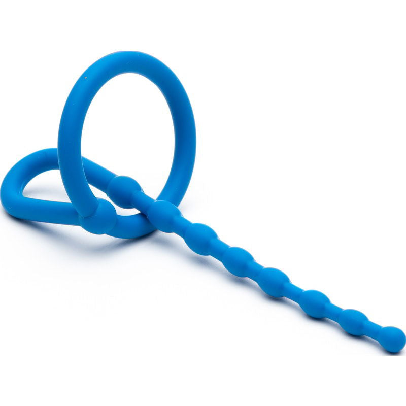 Dipstick beaded urethral plug - Blue - Shhh...