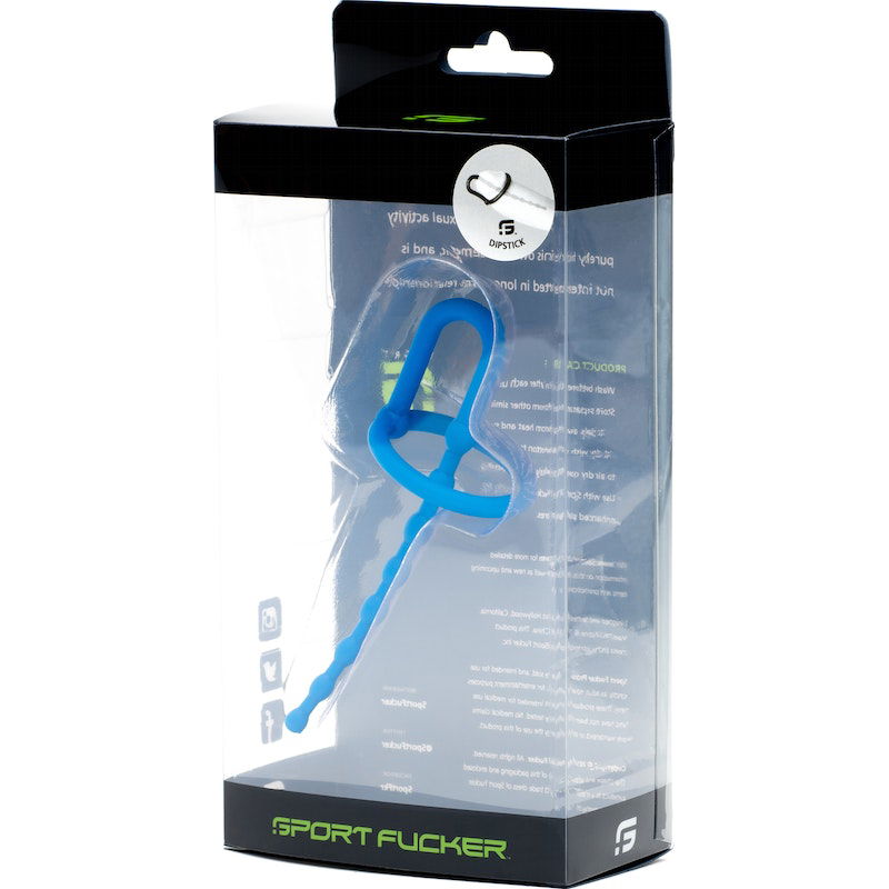Dipstick beaded urethral plug - Blue - Shhh...