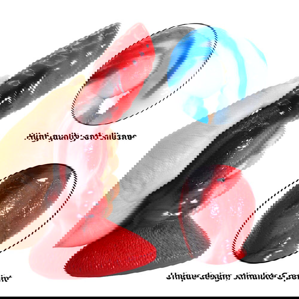Dog Cock Dildo 22cm with suction cup base - 3 colour choices - Shhh...