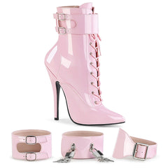 Domina 1023 Ankle boot with 6 inch heel - Baby Pink - Shhh...