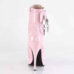 Domina 1023 Ankle boot with 6 inch heel - Baby Pink - Shhh...