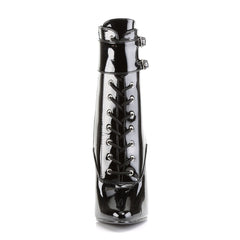 Domina 1023 Ankle boot with 6 inch heel - Black Patent - Shhh...
