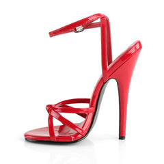 Domina 108 Sandal with 6 inch heel - Red Patent - Shhh...