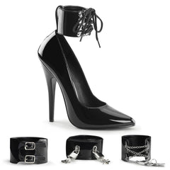 Domina 434 Pump with 6 inch heel - Black Patent - Shhh...