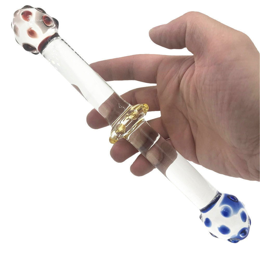 Double ended glass dildo 24cm - Shhh...