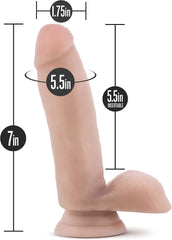 Dr. Skin Glide 7 Inch Self Lubricating Dildo -  17.8 cm Dong - Shhh...