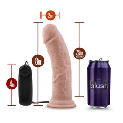 Dr Skin Dr Joe 8in Vibrating Cock with Suction Cup Vanilla - Shhh...