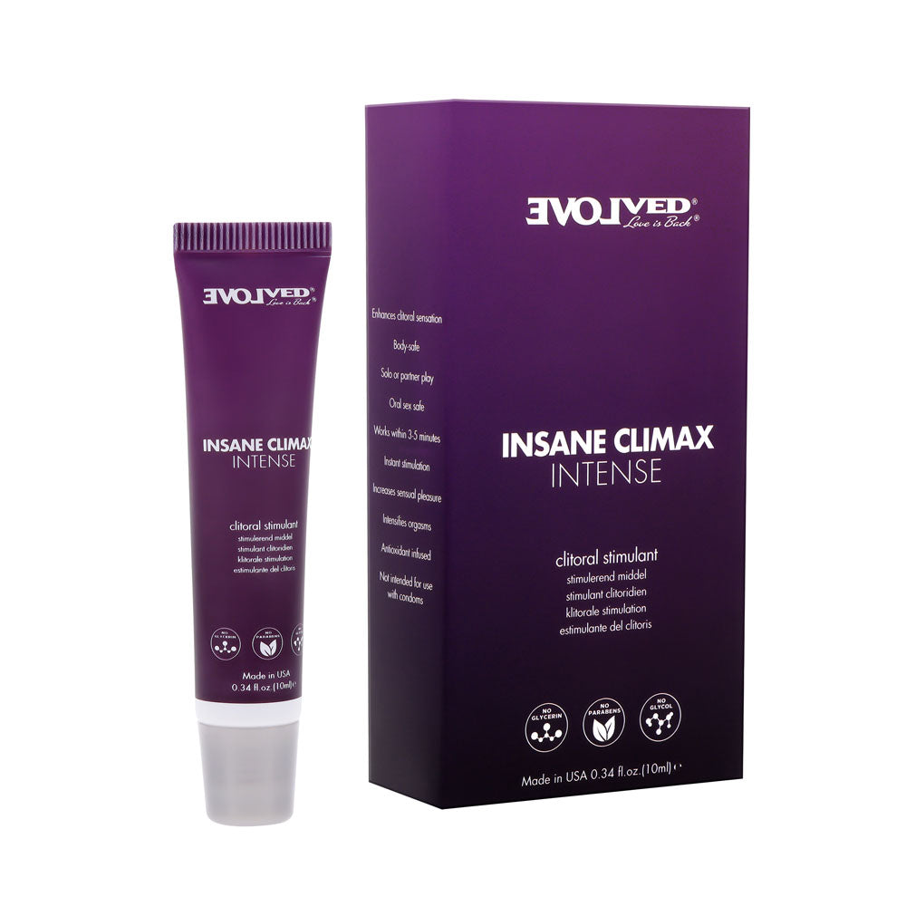 Evolved INSANE CLIMAX INTENSE Clitoral Stimulation Gel - 10 ml Tube