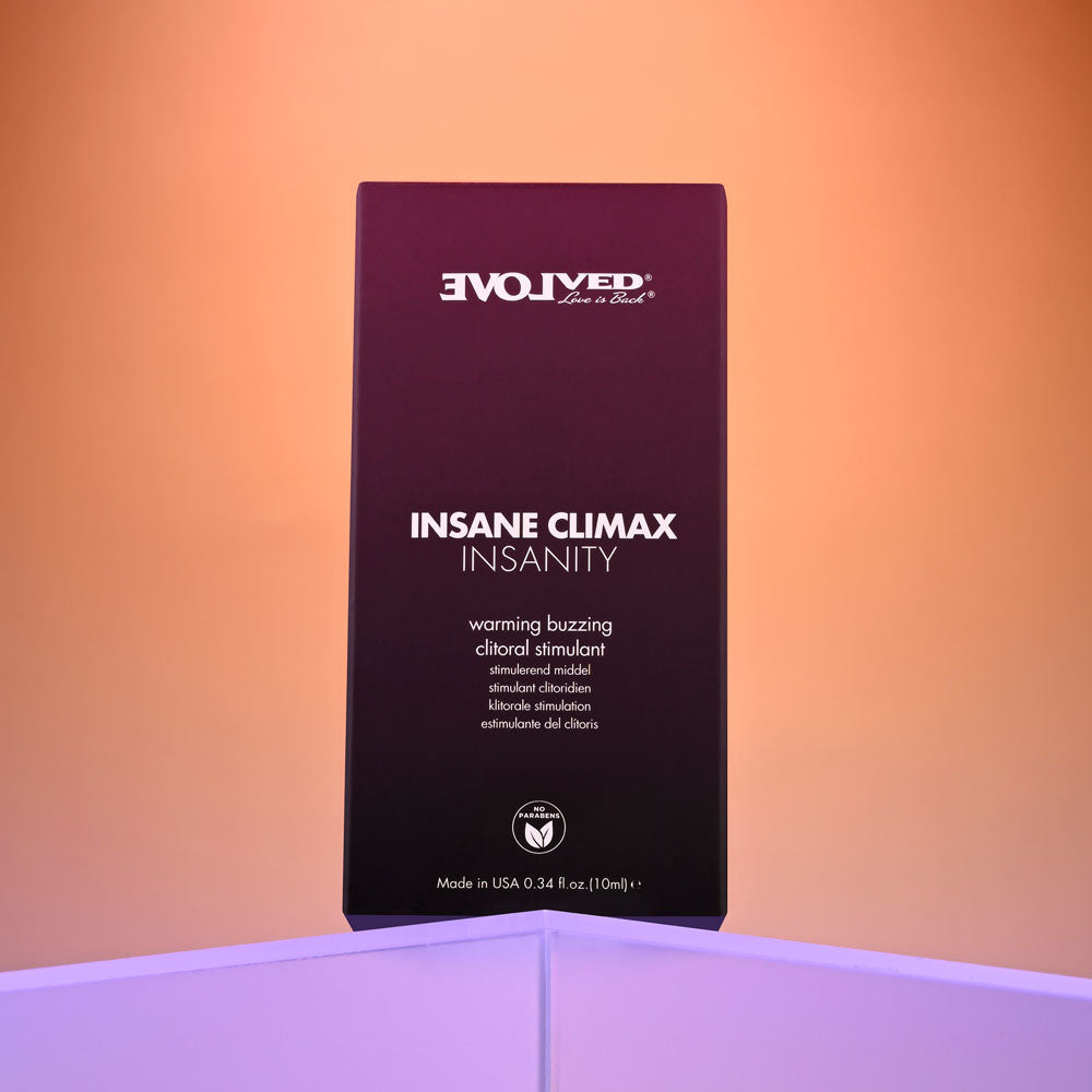 Evolved INSANE CLIMAX Warming Buzzing Clitoral Stimulation Gel - 10 ml