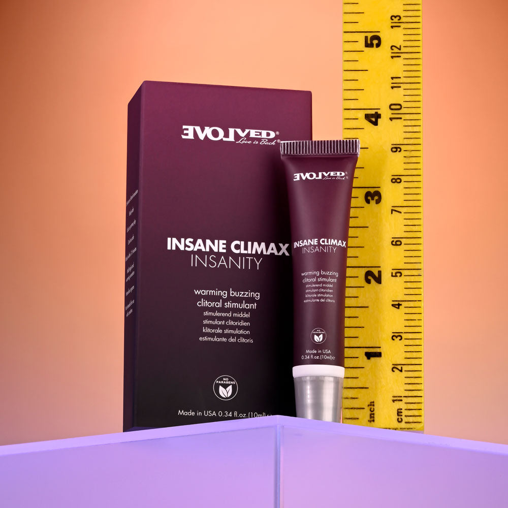 Evolved INSANE CLIMAX Warming Buzzing Clitoral Stimulation Gel - 10 ml