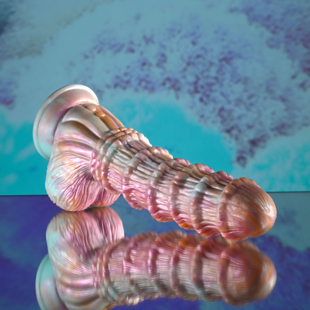 Evolved FANTASY - Multicoloured 27.6 cm USB Rechargeable Vibrating Fantasy Dildo with Remote