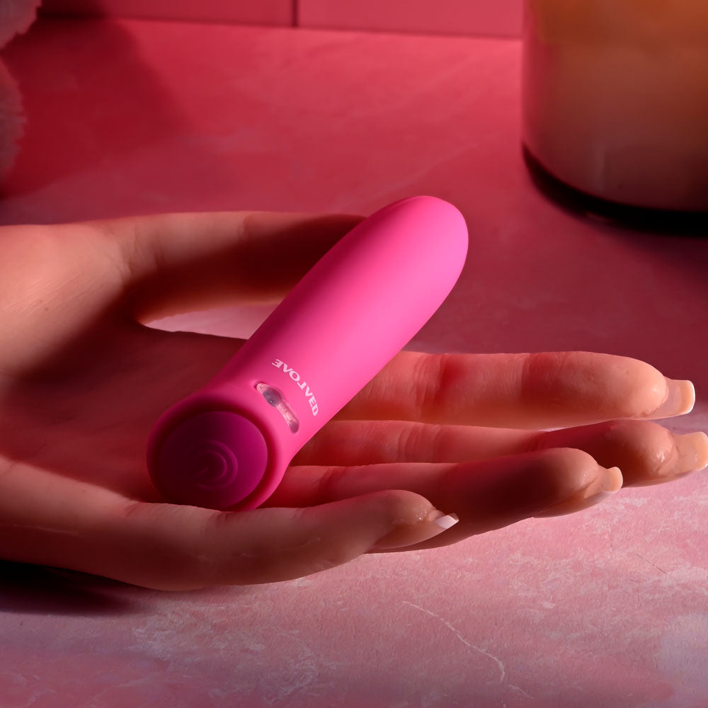 Evolved Pretty In Pink - Pink 8.6 cm (3.4'') USB Rechargeable Bullet