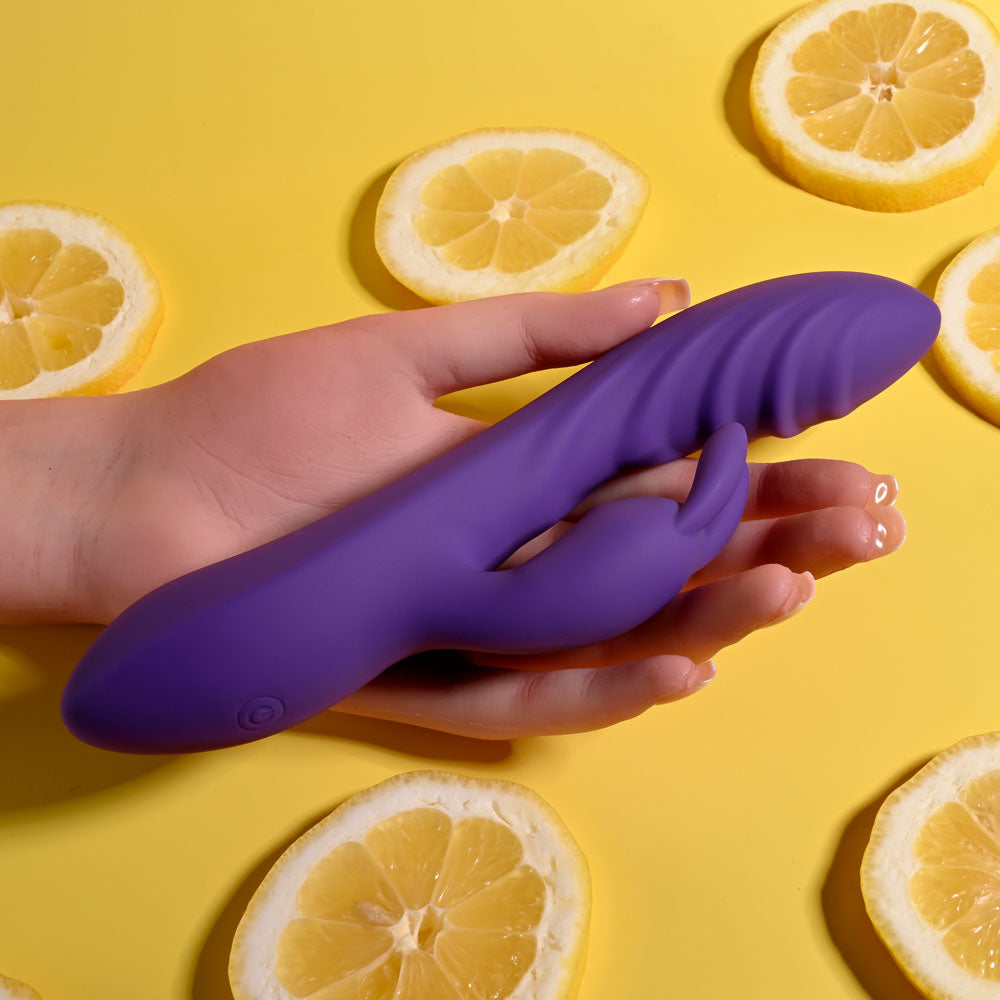 Evolved WAVY RABBIT Vibrator - Purple