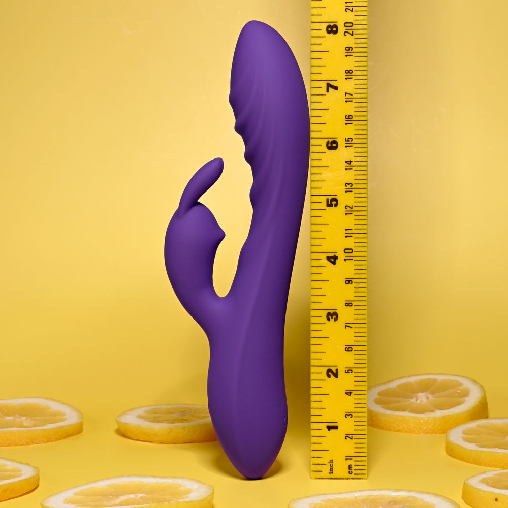 Evolved WAVY RABBIT Vibrator - Purple