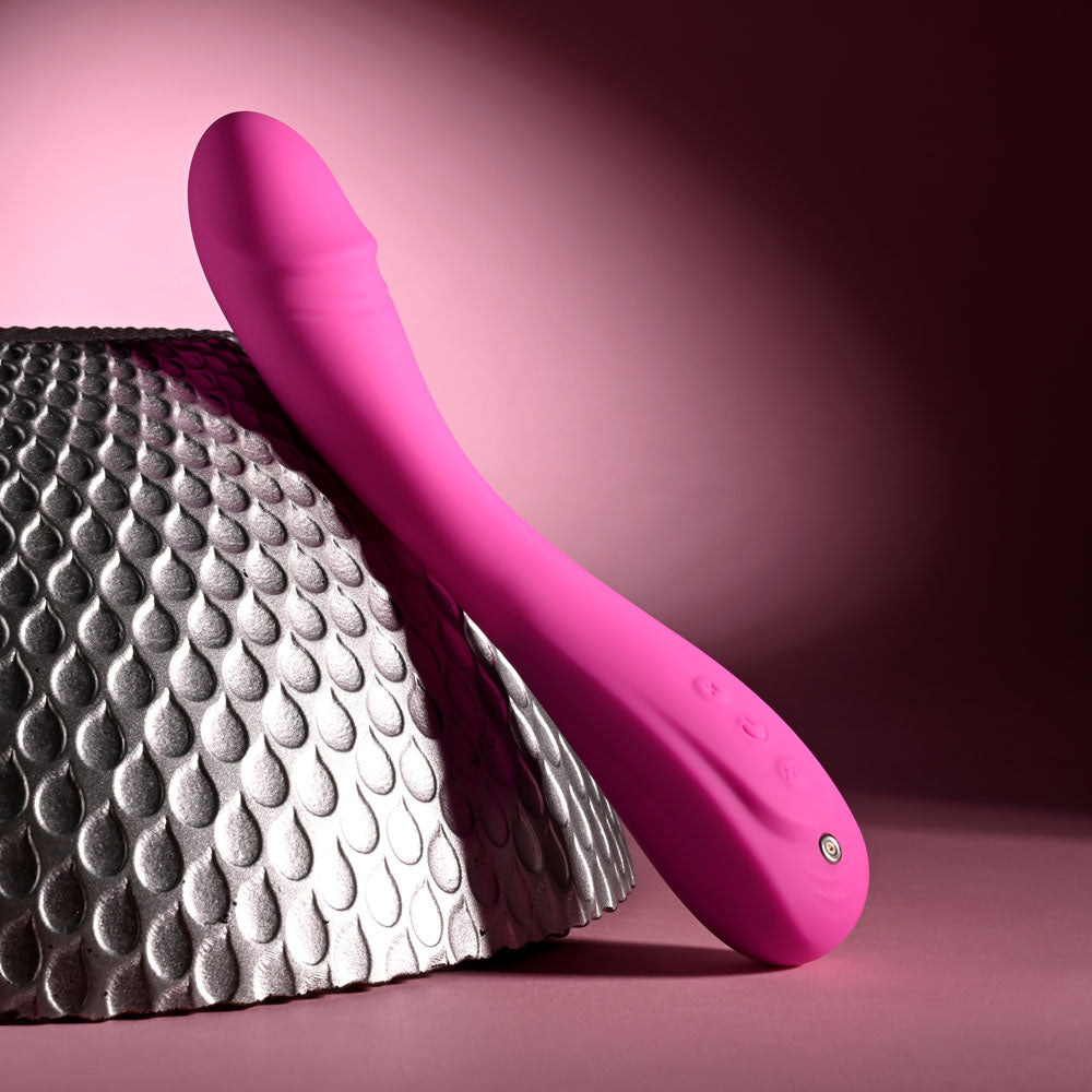 Evolved SUGAR RUSH 21.6 cm USBR Silicone Vibrator - Pink
